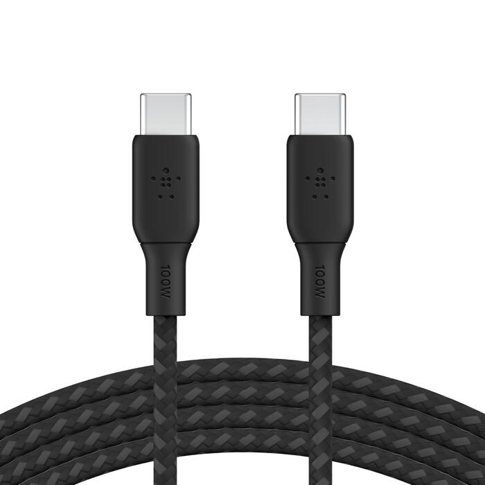 Belkin Boost Charge USB-C auf USB-C Kabel 100W (2m, Schwarz) Belkin Boost Charge USB-C auf USB-C Kabel 100W (2m, Schwarz)